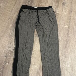 Nicole Miller Gray and Black Lounge Pants